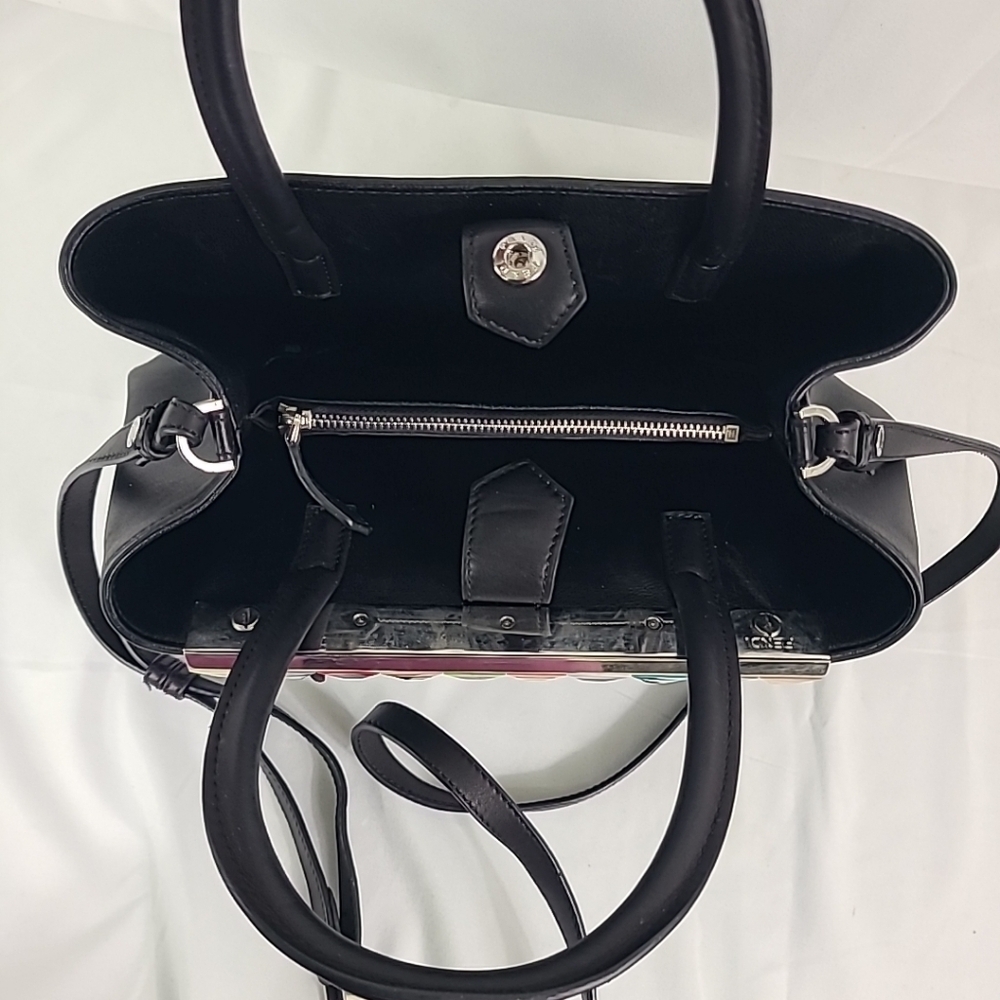Fendi Black Leather Stud Applique Petite 2Jours Elite Tote - Picture 11 of 14
